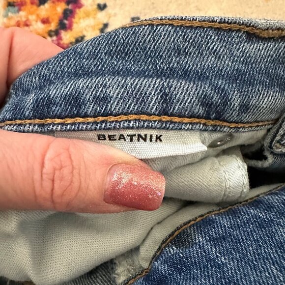 SLVRLAKE Beatnik High Rise Slim Leg Jeans Womens Size 24 Straight Leg Stretch - Picture 8 of 11